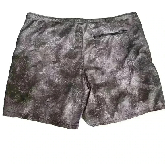 Urban Outfitters Mens Gray Space Print Drawstring Swim Trunk L - Picture 2 of 11